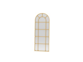 Hanah Home Espejo Cheval Ovalis Dar - Gold